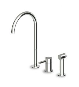 Zucchetti Pan Bateria Zlewozmywakowa 3-otworowa Jednouchwytowa chrom ZP6278