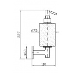 Zucchetti Pan/Pan+ Dozownik do Mydła naścienny ceramiczny ZAC615