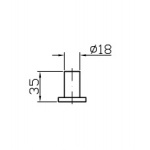 Zucchetti Pan/Pan+ Haczyk chrom ZAC650