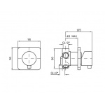 Zucchetti Przełącznik podtynkowy Z94522