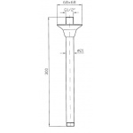 Zucchetti Ramię natryskowe chrom Z93029
