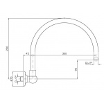 Zucchetti Ramię natryskowe chrom   Z93022