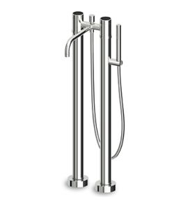 Zucchetti Savoir Bateria Wannowo-natryskowa wolnostojąca Podtynkowa elementy zewnętrzne chrom ZSA274.CC