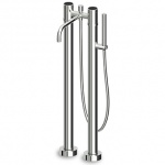 Zucchetti Savoir Bateria Wannowo-natryskowa wolnostojąca Podtynkowa elementy zewnętrzne chrom ZSV274.CC