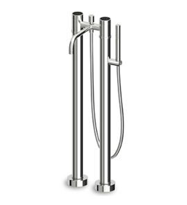 Zucchetti Savoir Bateria Wannowo-natryskowa wolnostojąca Podtynkowa elementy zewnętrzne chrom ZSA275.CC