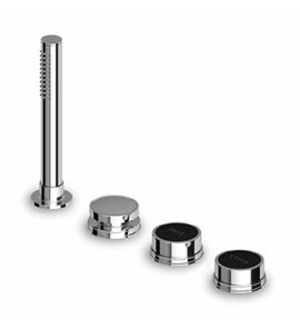 Zucchetti Savoir Bateria Wannowa 4-otworowa do Montażu na Brzeg Wanny chrom ZSA484.CC