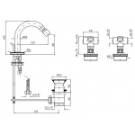 Zucchetti Savoir Bateria Bidetowa Podtynkowa elementy zewnętrzne chrom ZSA751.CC