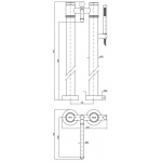 Zucchetti Savoir Bateria Wannowo-natryskowa wolnostojąca Podtynkowa elementy zewnętrzne chrom ZSV274.CC