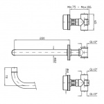Zucchetti Savoir Bateria Umywalkowa 3-otworowa Podtynkowa elementy zewnętrzne chrom ZSV670.CC