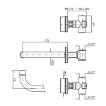 Zucchetti Savoir Bateria Umywalkowa 3-otworowa Podtynkowa elementy zewnętrzne chrom ZSV671.CC