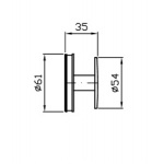Zucchetti Savoir Haczyk chrom ZAD250