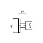 Zucchetti Savoir Haczyk chrom ZAD251