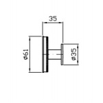 Zucchetti Savoir Haczyk chrom ZAD351
