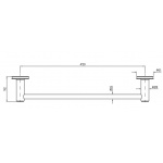 Zucchetti Savoir Uchwyt na Ręcznik 450 mm chrom ZAD221