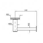 Zucchetti Savoir Uchwyt na Papier Toaletowy chrom ZAD230
