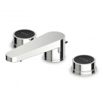 Zucchetti Savoir Bateria Umywalkowa 3-otworowa chrom/czarny ZSA401.CN
