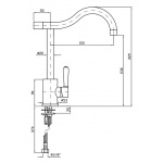 Zucchetti Shock Bateria Zlewozmywakowa Jednouchwytowa chrom ZP5268