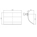 Zucchetti Shower plus Wylewka naścienna chrom Z93768