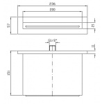 Zucchetti Shower plus Wylewka naścienna chrom Z93770