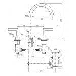 Zucchetti Simple Beautiful Bateria Umywalkowa 3-otworowa chrom ZSB5412