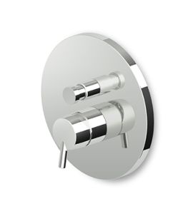 Zucchetti Simply Beautiful Bateria Wannowo-natryskowa Jednouchwytowa Podtynkowa element zewnętrzny chrom ZSB096