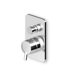 Zucchetti Simply Beautiful Bateria Wannowo-natryskowa Jednouchwytowa Podtynkowa element zewnętrzny chrom ZSB121