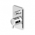 Zucchetti Simply Beautiful Bateria Wannowo-natryskowa Jednouchwytowa Podtynkowa element zewnętrzny chrom ZSB121