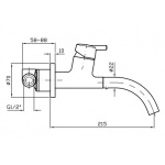 Zucchetti Simply Beautiful Bateria Umywalkowa Jednouchwytowa Podtynkowa element zewnętrzny chrom ZSB125