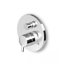 Zucchetti Simply Beautiful Bateria Wannowo-natryskowa Jednouchwytowa Podtynkowa element zewnętrzny chrom ZSB127