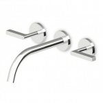 Zucchetti Simply Beautiful Bateria Umywalkowa 3-otworowa Podtynkowa elementy zewnętrzne chrom ZSB5697