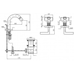 Zucchetti Simply Beautiful Bateria Bidetowa Podtynkowa elementy zewnętrzne chrom ZSB5737