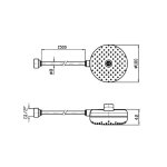 Zucchetti Słuchawka 3-strumieniowa chrom Z94750