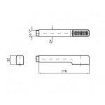 Zucchetti Słuchawka jednostrumieniowa chrom Z94725