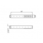 Zucchetti Słuchawka jednostrumieniowa chrom Z94727