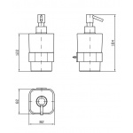 Zucchetti Soft Dozownik do Mydła naścienny ceramiczny ZAC715