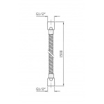 Zucchetti Soft Wąż natryskowy 1/2\'\' 1500 mm chrom Z93867
