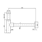 Zucchetti Syfon 1¼” bez korka chrom Z9507P