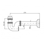 Zucchetti Syfon umywalkowy chrom Z9506P