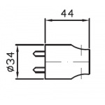 Zucchetti Uchwyt słuchawki prysznicowej chrom Z93782
