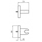 Zucchetti Uchwyt słuchawki prysznicowej chrom Z93934