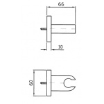 Zucchetti Uchwyt słuchawki prysznicowej chrom Z93945