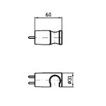 Zucchetti Uchwyt słuchawki chrom Z93792