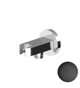 Zucchetti Uchwyt słuchawki prysznicowej czarny matowy gofrowany Z93936.N1